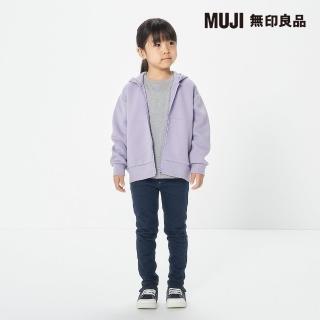 【MUJI 無印良品】兒童棉混針織丹寧感緊身長褲(共3色)