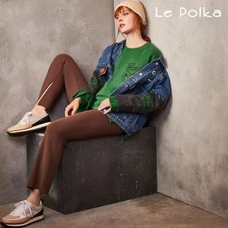【Le Polka】個性街頭拼接牛仔外套 -女(丹寧)