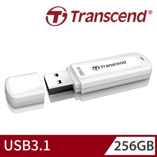 【Transcend 創見】JetFlash730 USB3.1 256GB 隨身碟-典雅白(TS256GJF730)