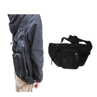 【SNOW.bagshop】腰胸包大容量大齒拉鍊防水尼龍布(主袋+外袋共六層)
