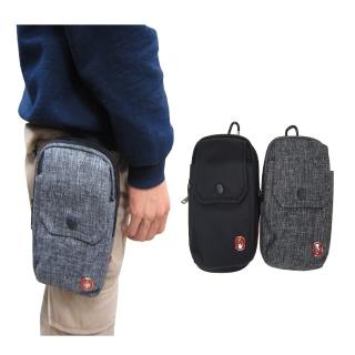 【SNOW.bagshop】腰掛包中容量6吋機二主袋+外袋共三層(防水尼龍布穿過皮帶固定)