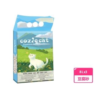 【Cozie cat】豆腐砂 8L 3包組(原味/綠茶/活性碳)