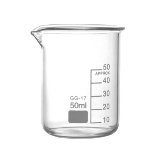 【工具達人】燒杯 實驗室玻璃燒杯 玻璃量杯 玻璃瓶 50ml 玻璃杯 量杯 小玻璃瓶 玻璃器皿(190-GCL50)