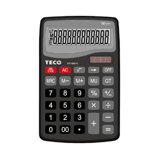 【TECO 東元】東元TECO XYFXM010桌上型計算機 12位數商務計算機(桌面計算機太陽能/電池兩用 會計 財務)