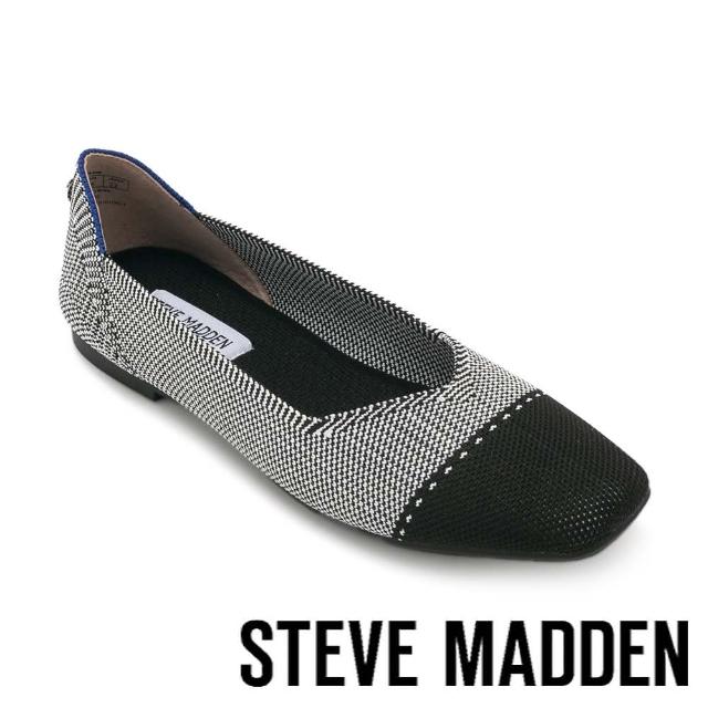 【STEVE MADDEN】ANN 拼接鑽面平底鞋(銀色)