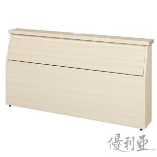 【優利亞】京都插座型木心板床頭箱雙人5尺(4色)