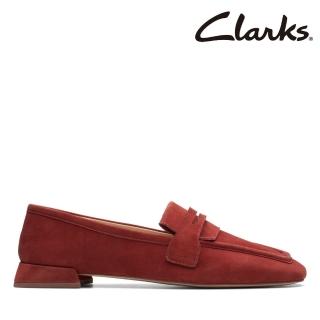【Clarks】女鞋 Ubree15 Surf 立體線條方頭設計梯形方跟娃娃鞋 樂福鞋(CLF74692D)