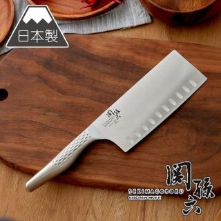 【關孫六】中式菜刀氣孔165mm(廚刀、料理刀、刀具)