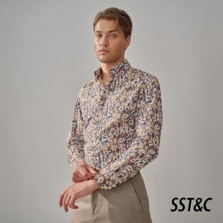 【SST&C 新品上市】舒適純棉油畫印花修身版襯衫0312308011