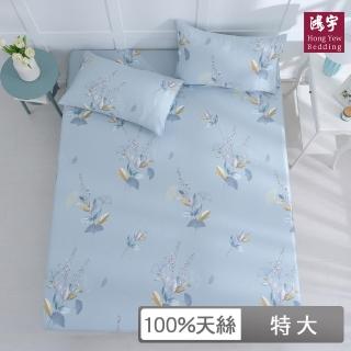 【HongYew 鴻宇】100％萊賽爾天絲 床包枕套組-蒂思(雙人特大)