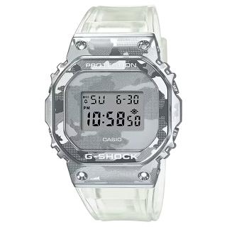 【CASIO 卡西歐】G-SHOCK金屬迷彩電子錶(GM-5600SCM-1)