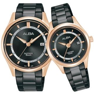 【ALBA】雅柏 簡約時尚對錶-41+30mm 情人節禮物(VJ42-X342SD/VJ22-X396SD)