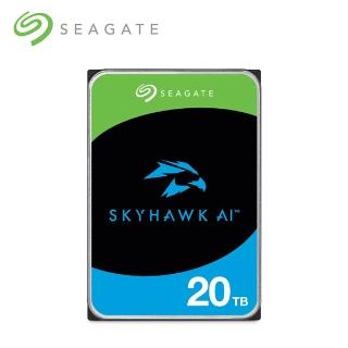 【SEAGATE 希捷】SkyHawk 20TB 3.5吋 7200轉 256MB 監控內接硬碟(ST20000VE002)