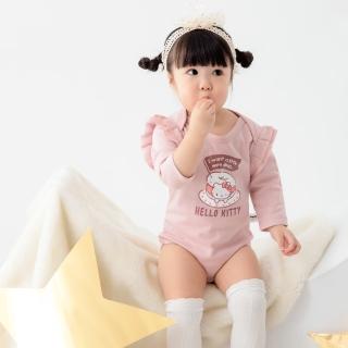 【OB 嚴選】美國棉快乾台灣製甜甜圈kitty印花寶寶包臀衣 《KB1399》