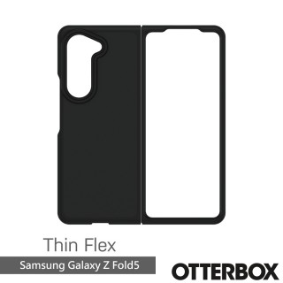 【OtterBox】Samsung Galaxy Z Fold5 7.6吋 Thin Flex對摺系列保護殼(黑色)