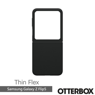 【OtterBox】Samsung Galaxy Z Flip5 6.7吋 Thin Flex對摺系列保護殼(黑色)