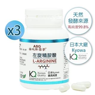 【安地斯雪蔘】日本高純度左旋精胺酸 3瓶/共90顆(一氧化氮)