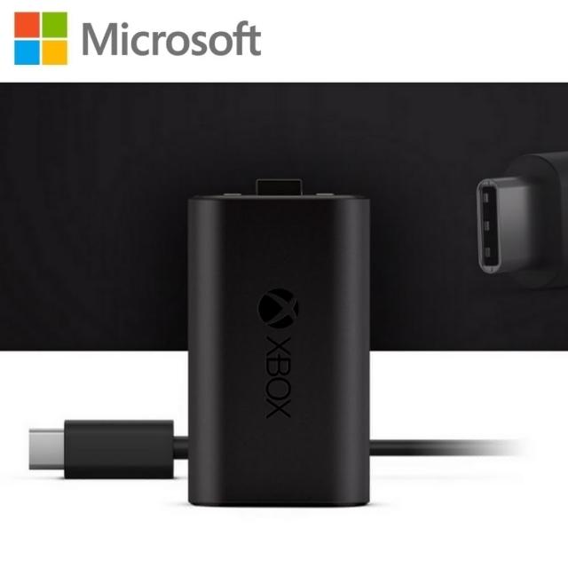 【Microsoft 微軟】XBOX 原廠同步充電套件(Xbox充電式電池+USB-C纜線)