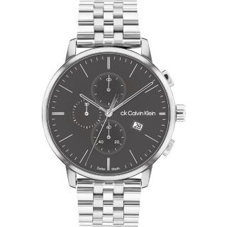 【Calvin Klein 凱文克萊】CK 瑞士製三眼計時手錶-44mm 女王節(25000035)
