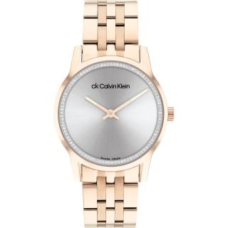 【Calvin Klein 凱文克萊】CK 瑞士製晶鑽女錶-32mm(25000018)