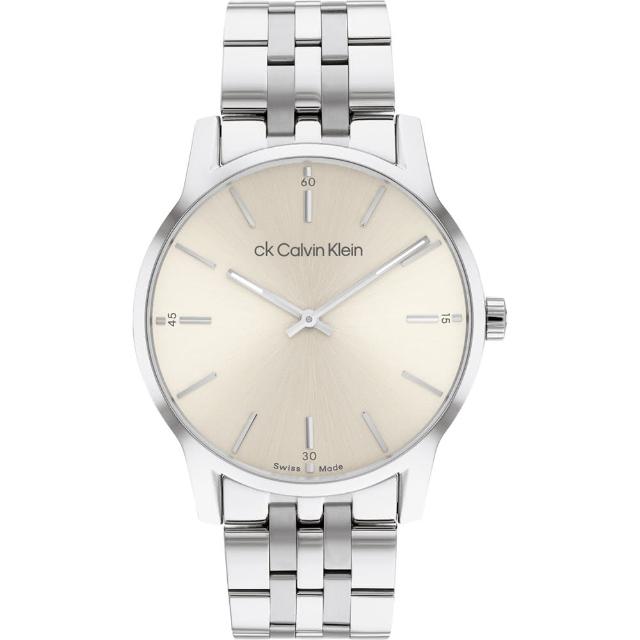 【Calvin Klein 凱文克萊】CK 瑞士製中性簡約手錶-40mm(25000009)