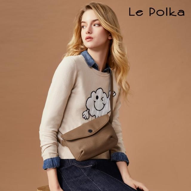 【Le Polka】哈囉雲朵趣味針織上衣-女