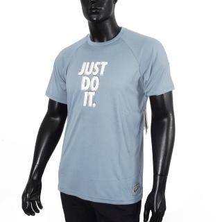 【NIKE 耐吉】JDI Sketch 男 短袖 上衣 T恤 防曬衣 抗UV 運動 訓練 舒適 藍(NESSD685-474)