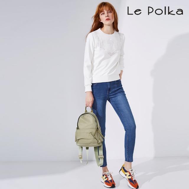 【Le Polka】衣櫥必備合版牛仔長褲-女(丹寧)