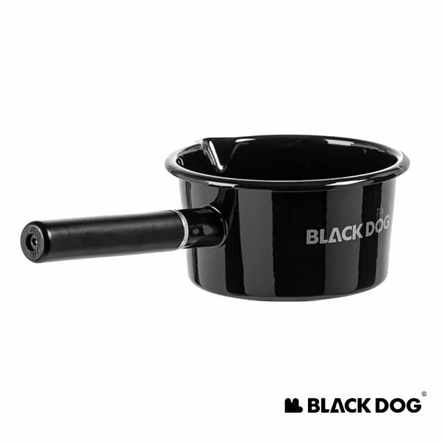 【Blackdog】戶外露營 櫸木單柄琺瑯牛奶鍋16cm YC010(台灣總代理公司貨)