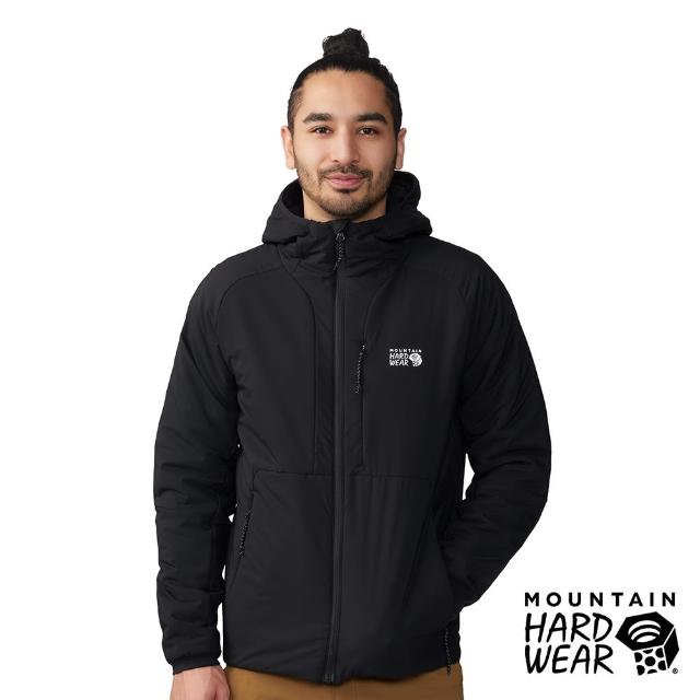 【Mountain Hardwear】Kor Stasis Hoody 防潑水保暖化纖連帽外套 男款 黑色 #2042941