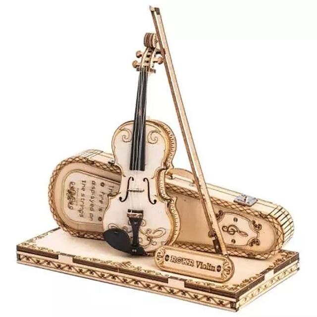 【Robotime】立體木製組裝模型 小提琴 TG604(DIY)