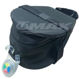 【OMAX】台製超值坐墊袋+警示燈(速)
