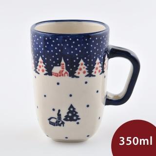 【波蘭陶】Manufaktura 陶瓷馬克杯 咖啡杯 水杯 茶杯 350ml 波蘭手工製(靜謐冬夜系列)