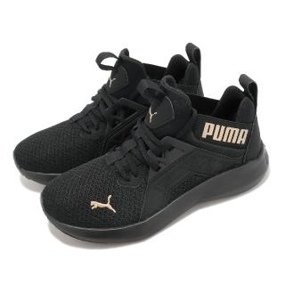 【PUMA】慢跑鞋 Softride Enzo NXT Wns 女鞋 黑 金 緩衝 路跑 運動鞋(195235-20)