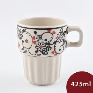 【波蘭陶】Manufaktura 陶瓷馬克杯 咖啡杯 水杯 茶杯 425ml 波蘭手工製(花辰月夕系列)