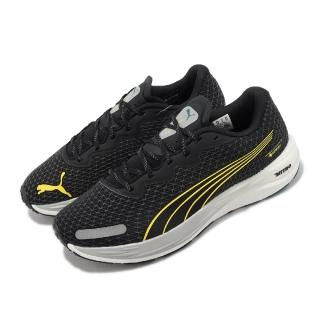 【PUMA】慢跑鞋 Velocity Nitro 2 GTX 男鞋 黑 黃 防水 氮氣中底 反光 路跑 運動鞋(377507-04)