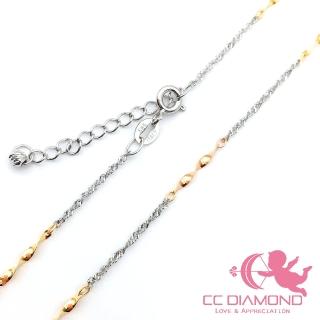【CC Diamond】義大利14K項鍊(16吋+尾鍊)