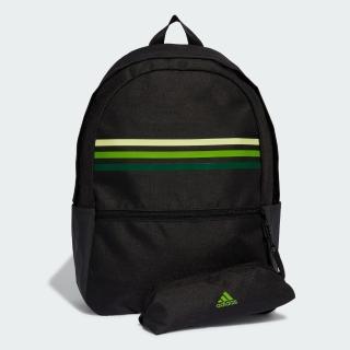 【adidas 愛迪達】後背包 運動包 書包 旅行包 登山包 黑 HY0743