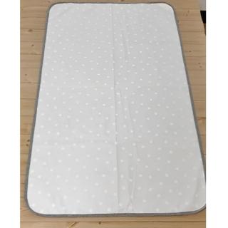 【日本IWASHITA】日本製100%純棉極柔兩用床單蓋毯 嬰兒兒童有機棉保暖毛毯抱被(米白色圓點/鵝黃色星星)