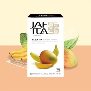 【JAF TEA】芒果香蕉 20入/盒(果香紅茶保鮮茶包系列)