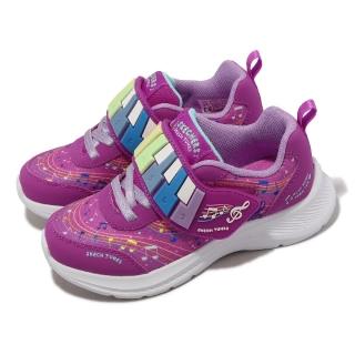 【SKECHERS】童鞋 Jumpsters 2.0-Skech Tunes 中童 粉紅 鋼琴鞋 可彈出聲音 小朋友(302219-LHPMT)
