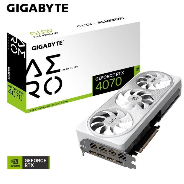 【GIGABYTE 技嘉】GeForce RTX 4070 AERO OC 12G 顯示卡