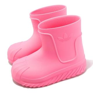 【adidas 愛迪達】雨鞋 Adifom Superstar Boot W 女鞋 粉 芭比粉 厚底 膠鞋 三葉草 愛迪達(IE4613)