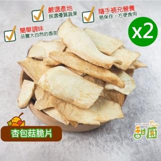 【甜園】杏包菇脆片-50gx2包(杏包菇、綜合蔬果、水果脆片、餅乾)