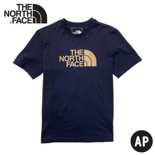 【The North Face】男 短袖棉T《深藍》4U8Z/排汗快乾/運動衣(悠遊山水)