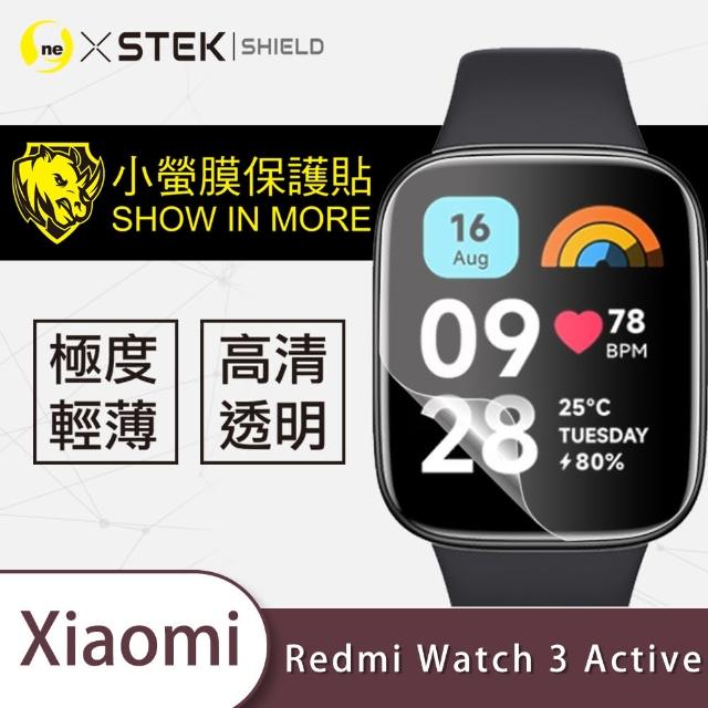 【o-one台灣製-小螢膜】Xiaomi小米redmi Watch 3 Active 螢幕保護貼(2入)