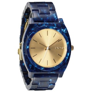【NIXON】TIME TELLER ACETATE 絕代風華時尚玻麗腕錶(藍 NXA3271047)