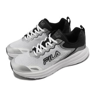 【FILA】慢跑鞋 Flying Saucer 男鞋 白 黑 透氣 路跑 運動鞋 斐樂(1J917X104)
