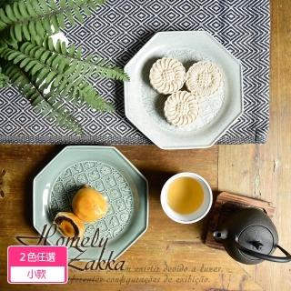 【Homely Zakka】日式復古浮雕花鳥陶瓷餐盤/西餐盤/牛排盤_小款(餐具 餐碗 盤子 可微波 點心盤 水果盤)