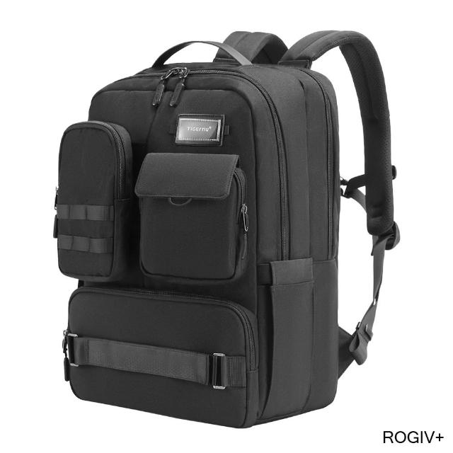 【ROGIV+】個性電腦後背包  大容量戶外後背包 筆電後背包R1052(17.3 吋筆電適用/電腦包/後背包)